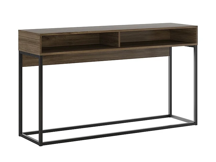 Casabianca Home Noa Console Table in Dark Brown Oak Melamine KD-B130BO