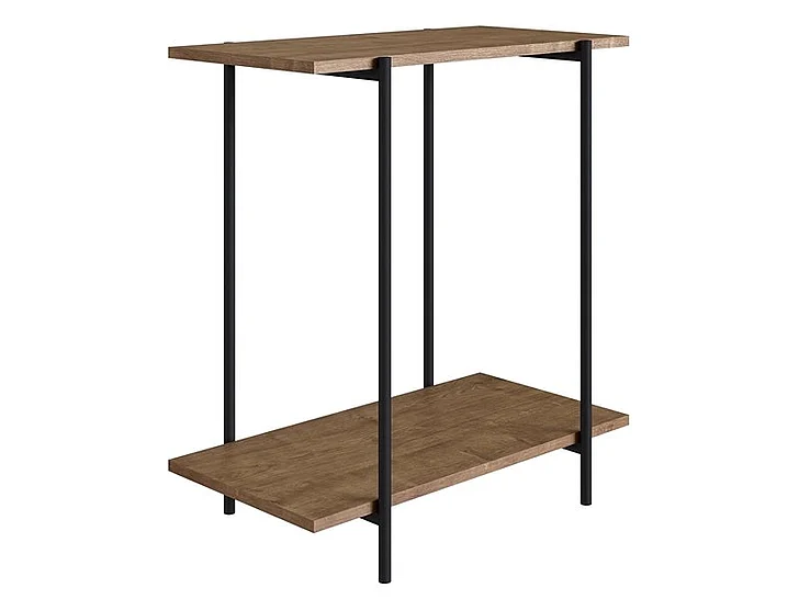 Casabianca Home Peak End Table in Walnut Melamine KD-B2201WAL