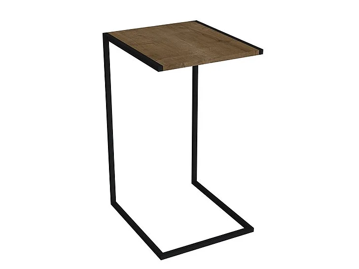 Casabianca Home Clarck C End Table in Walnut Melamine KD-B2214WAL