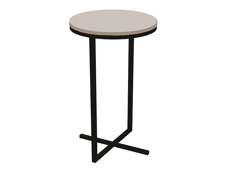Casabianca Home Rosy End Table in White Melamine KD-B2219WHT