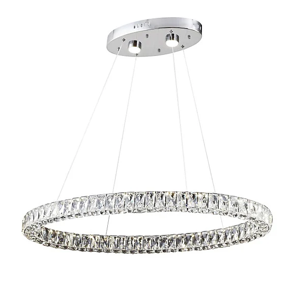 Bethel Triple Sided Clear Crystal Ring LED Light Fixture KD02-3