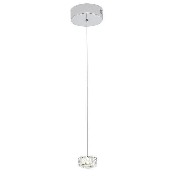 Bethel Clear Crystal Cubed Single Pendant KD14
