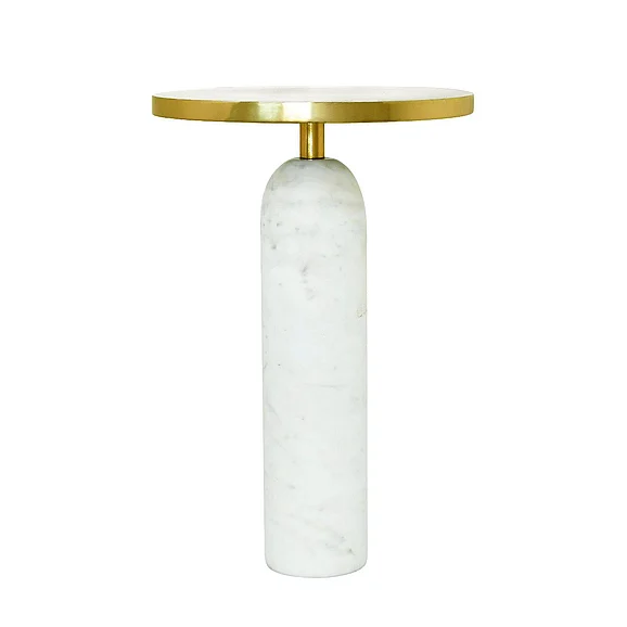 Worlds Away Keller Round Side Table KELLER