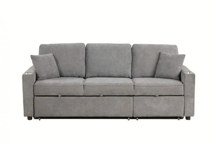Furniture of America Kendal Sleeper Sofa in Gray FM6965GY-SF-PK