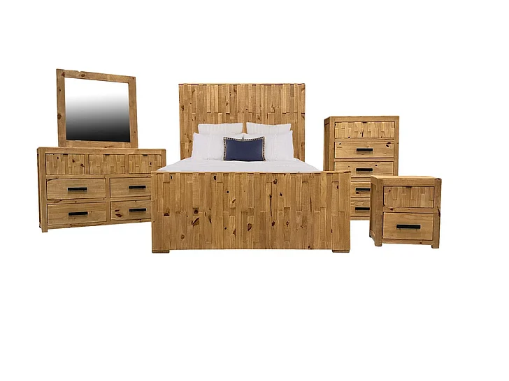 Split Nickel Kenny 2pc Panel Bedroom Set
