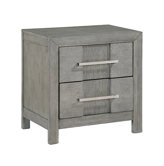 Galaxy Home Kenzo Nightstand in Gray 601955550444