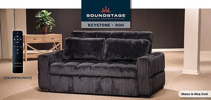 Sound Stage Keystone Manual Recliner Queen Sleeper Sofa 800-50