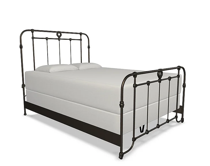 Taylor Gray Home Killian Complete Cal King Bed with Metal Profile in Weathered Bronze 1057-CB-MPF-6-AGB