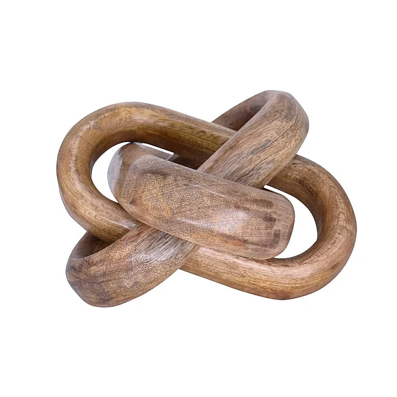 Worlds Away Knot Decorative Object in Mango Wood KNOT
