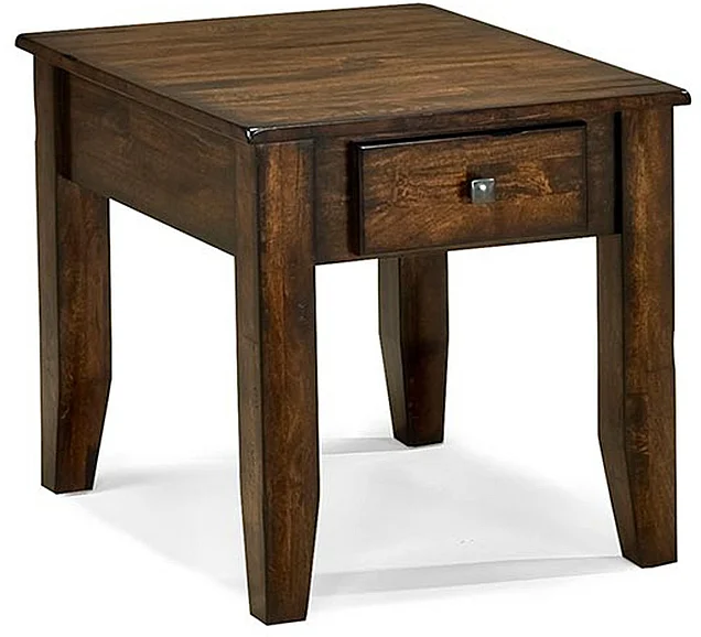 Intercon Furniture Kona End Table in Raisin KA-TA-2228-RAI-C