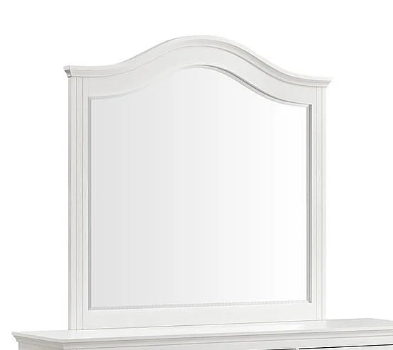 Elements International Kona Mirror in White B-9340-7-MR