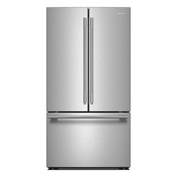 KitchenAid - Whirlpool 31 Cu. Ft. French Door Refrigerator With Interior Water And Ice in PrintShield Stainless KRFF336SPS