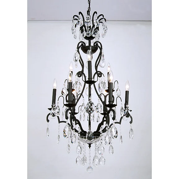 Bethel Clear Crystal Chandelier KV11