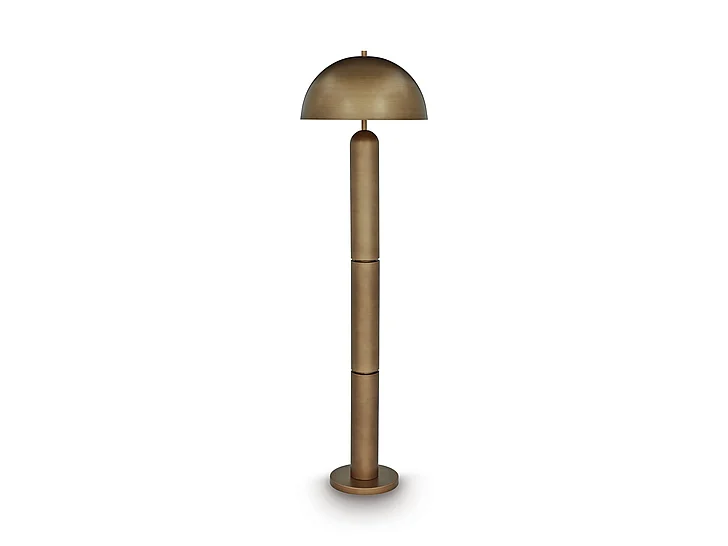Wendfield Floor Lamp in Antique Gold Finish L208511