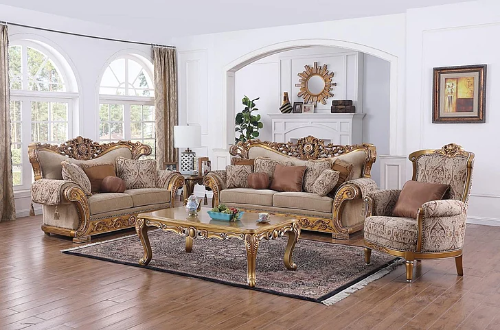 Massa Gallery Aiden 5pc Living Room Set in Brown