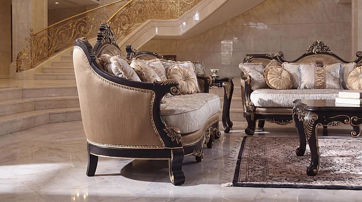 Massa Gallery Roman 2pc Living Room Set in Brown