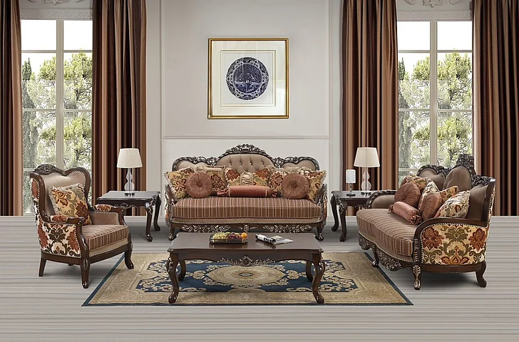 Massa Gallery Sage 2pc Living Room Set in Brown