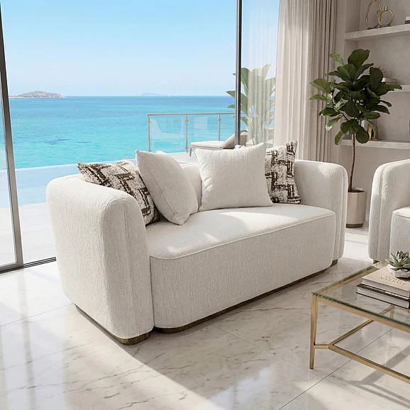 Massa Gallery Manhattan 2pc Living Room Set in White