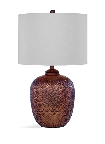 Bassett Mirror Trevor Table Lamp in Antique Copper L3348TEC
