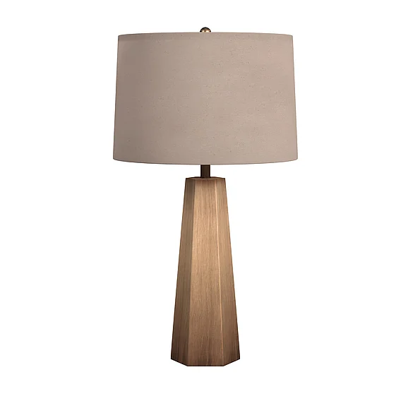 Bassett Mirror Marsham Table Lamp in Brushed Gold L3392TEC