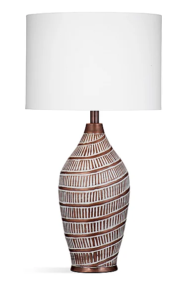 Bassett Mirror Santa Cruz Table Lamp in Copper Antq. L4113TEC