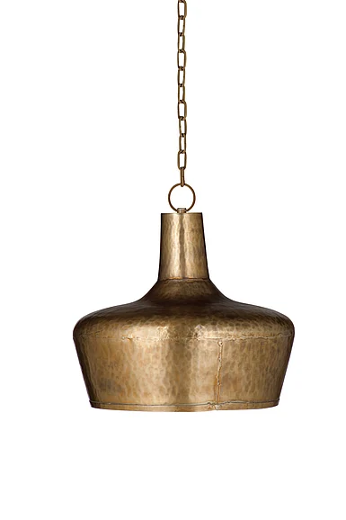 Bassett Mirror Jets Pendant Lamp in Antique Brass L4162PEC