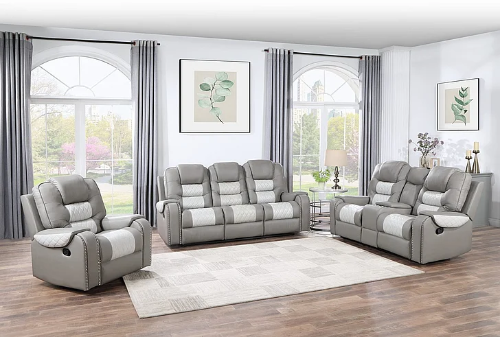 Massa Gallery Harlow 2pc Living Room Set in Grey