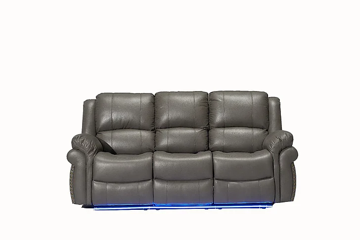 Massa Gallery Cesar Reclining Sofa in Grey L431-3