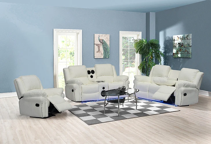 Massa Gallery Cesar 2pc Living Room Set in White