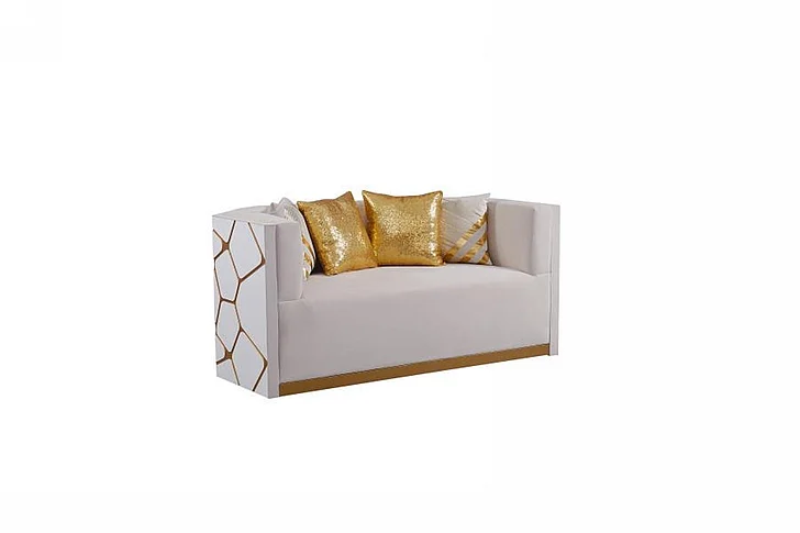 Massa Gallery Noah Love Seat in White L610-2