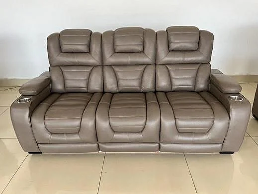 Corinthian MSL73906 Reclining Sofa in Manhattan Smoke FGL73906-39HR