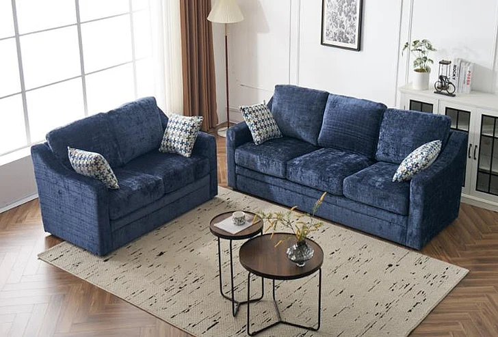 Massa Gallery L907 2pc Living Room Set in Navy