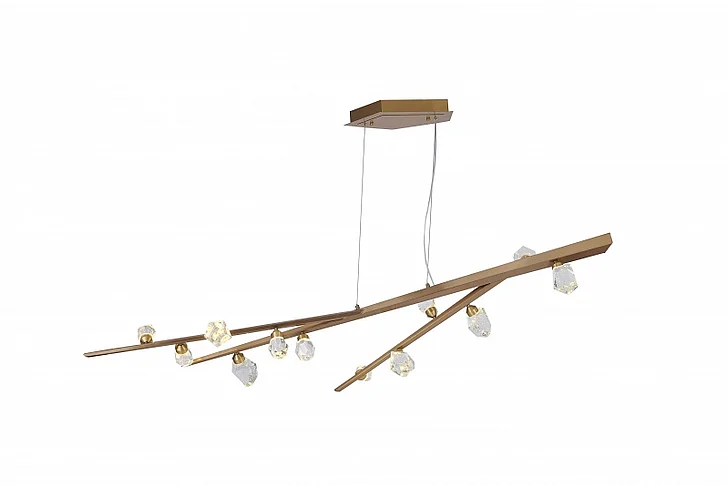 Bethel Gold Hairline Finish Branch Chandelier LIGSRCUS