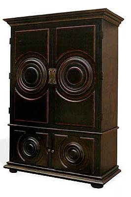Peninsula Franciscan Armoire in Black LA-001-1013