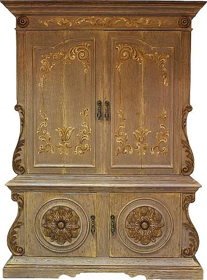 Peninsula Solanas Armoire in Grey Tan LA-028-1201