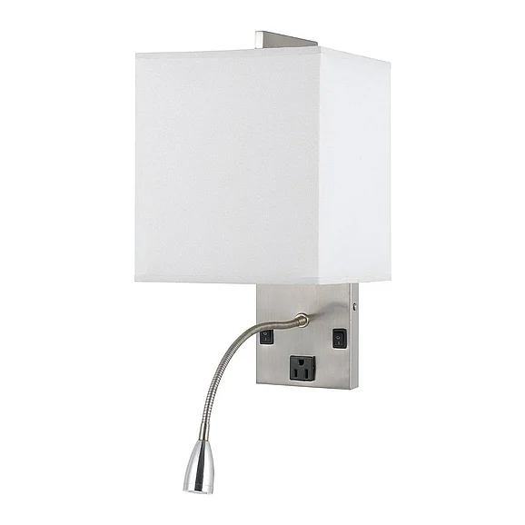 Cal Lighting LA Bedside Wall Lamp LA-8029WL-1-BS