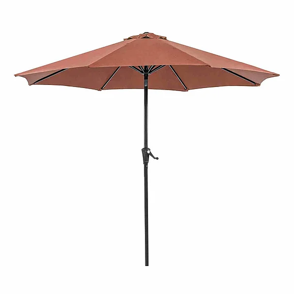 Furniture of America Tano 9' Outdoor Umbrella in Red LA-A010RD