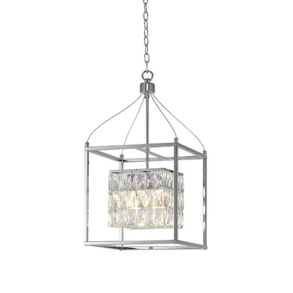 Bethel Chrome Cage Chandelier LA11
