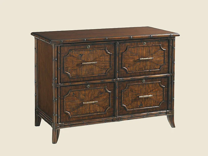 Sligh Bal Halbour Laguana Beach File Chest in Tobacco Brown Finish 293SA-450
