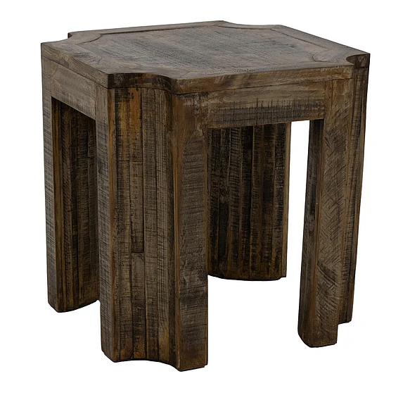 Split Nickel Lambert End Table Jes Sandstone MIC-LAMBERT-ET | L3JS2