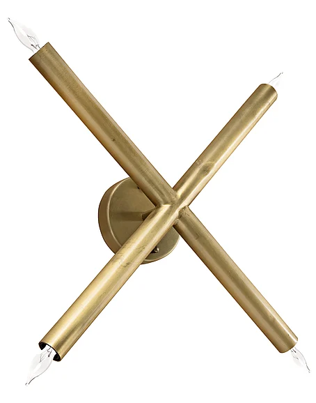 Noir Furniture Cross Sconce, Metal with Brass Finish LAMP513MB CLOSEOUT