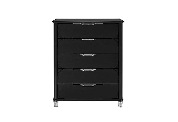 Global Furniture Lando Chest in Black LANDO-BLACK-CH