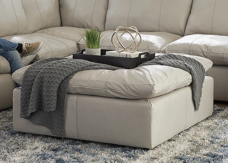 Jackson Ciampino Cocktail Ottoman 40" in Ice 1445-12/1273-12/3073-12