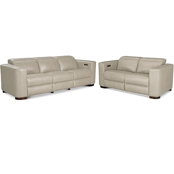 Theodore Alexander Seated Motion Loris Reclining 2pc Living Room Set in Motion Grey