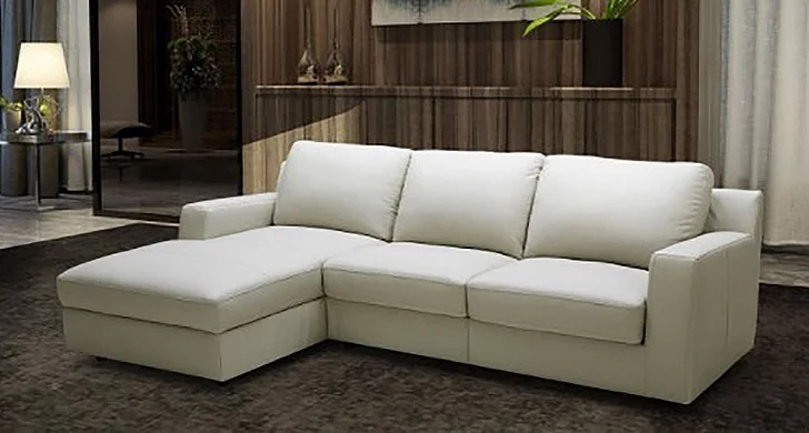 J&M Lauren Left Hand Facing Chaise in Light Grey 18243-LHFC CLOSEOUT