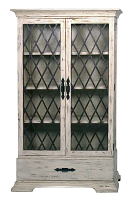 Peninsula Provence Bookcase in Rustic White LB-003-1030