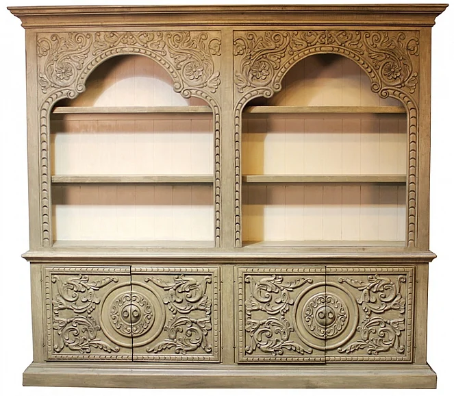 Peninsula Adelina Double Bookcase in Flint LB-010-1405
