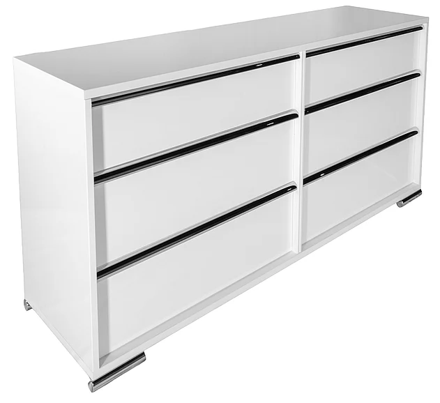 MODERNhome Metallica Dresser in White Gloss LC2TCDRS