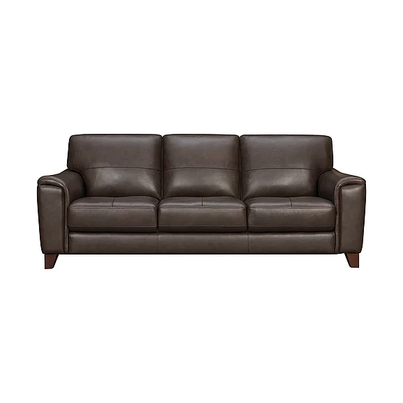 Armen Living Bergen 87 In. Square Arm Sofa in Espresso LCBE3ES