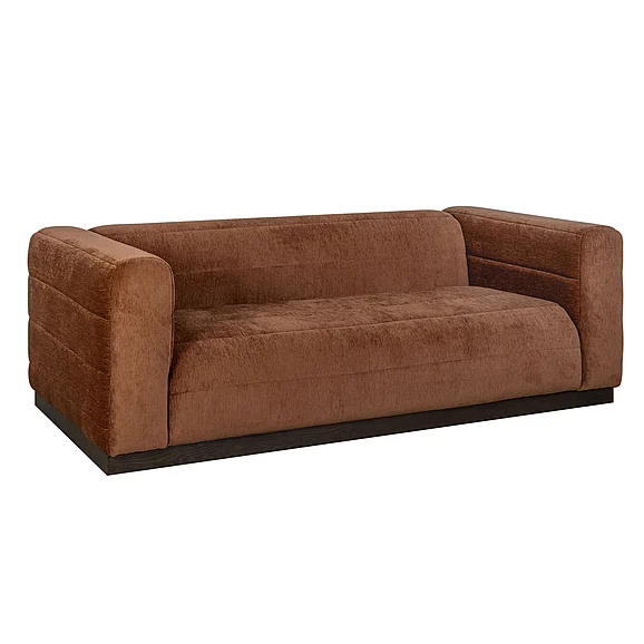 Armen Living Brea 90.5 In. 3-Seater Sofa in Logan Brown FabricLCBRSODCLB